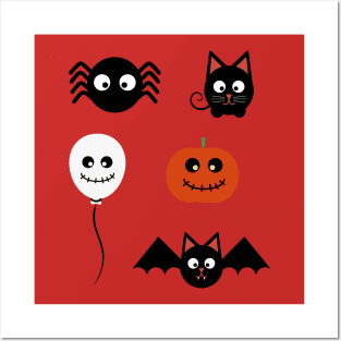 Happly Halloween Cute Family Posters and Art